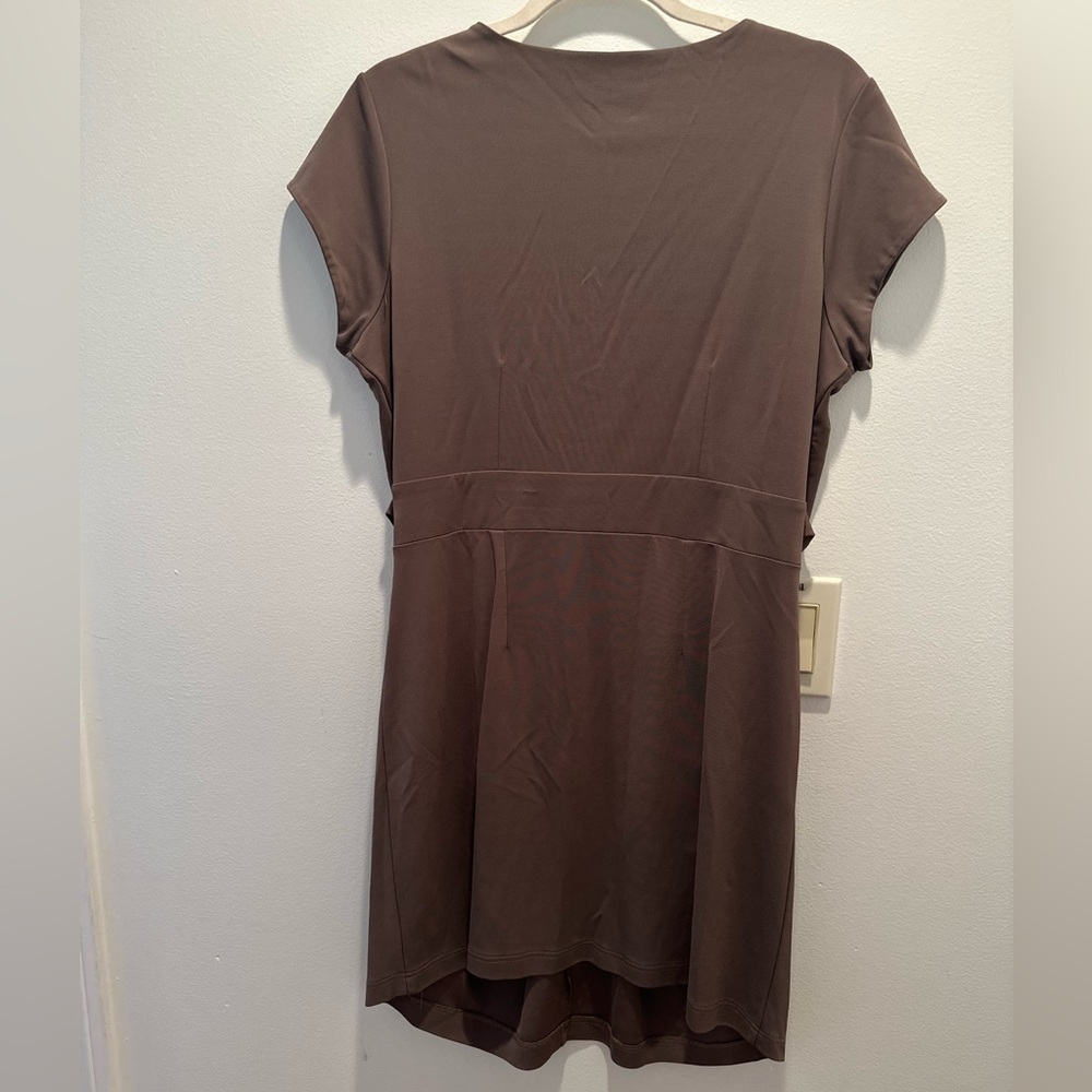 Boston Proper Ruched Dress Size Large - Picture 3 of 5
